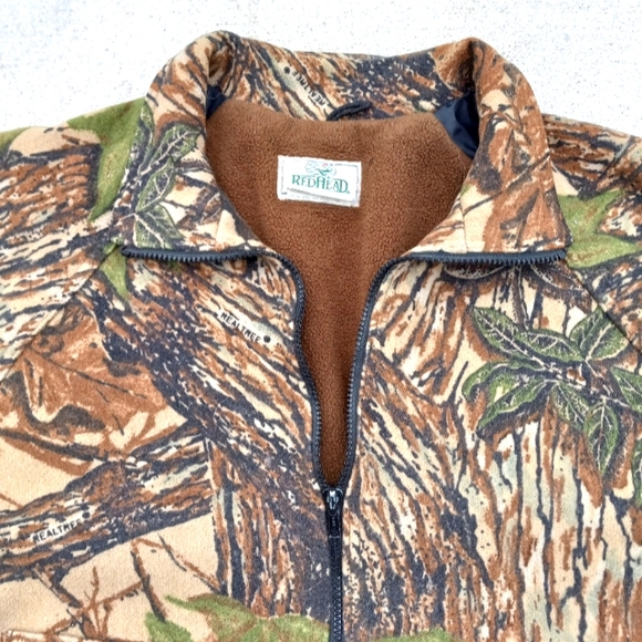 VTG REDHEAD Realtree camo oversized boxy full zip wool jacket size XXL - Picture 3 of 13